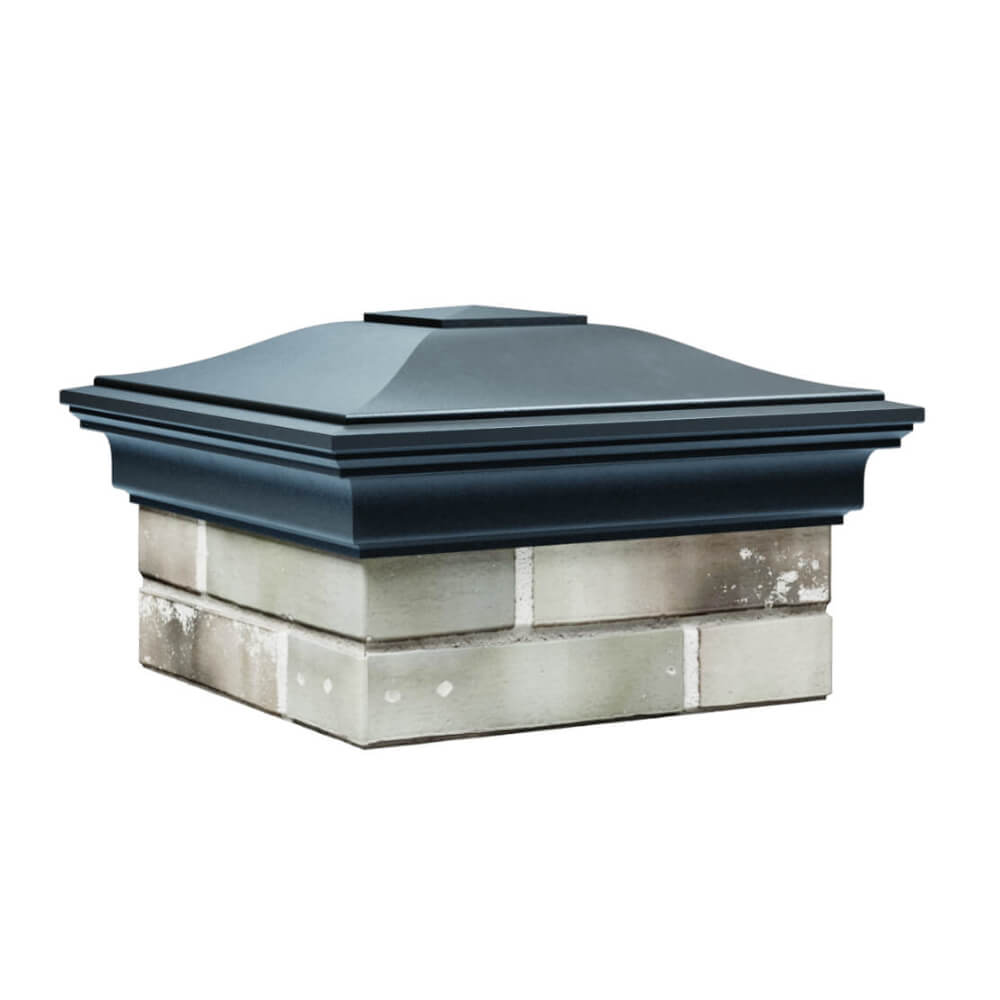 Колпак Zking Монблан Серый на столб 1.5х1.5 еврокирпича 0.7НФ (355х355мм) в Хабаровске фото