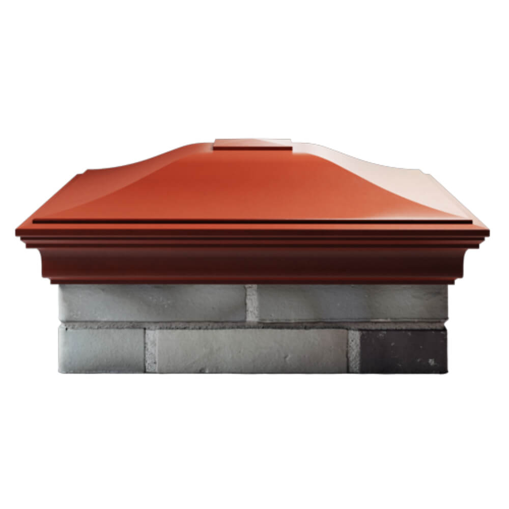 Колпак Zking Монблан Красный на столб 2х2 кирпича (515х515мм) в Хабаровске фото