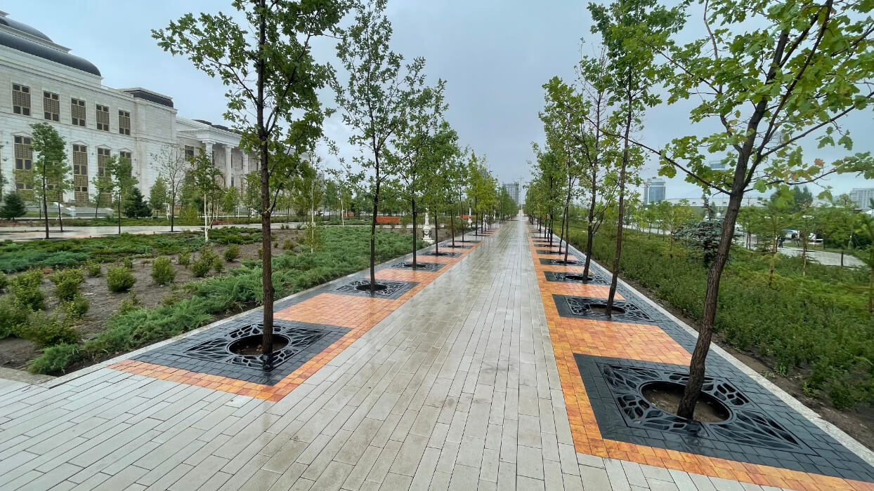 Приствольная решетка для дерева ZKING CRUST 1.2х1.2м Черная в Хабаровске фото