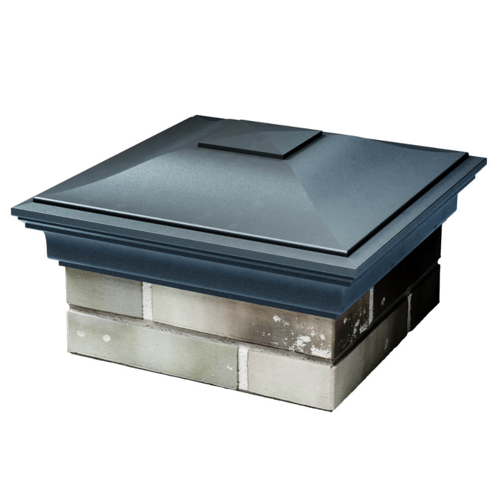 Колпак Zking Монблан Серый на столб 1.5х1.5 кирпича (385х385мм) в Хабаровске фото