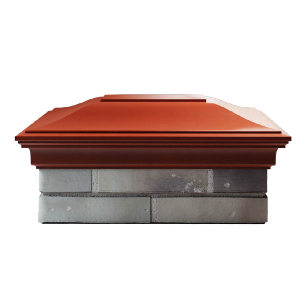 Колпак Zking Монблан Красный на столб 2х1.5 кирпича (515х385мм) в Хабаровске фото