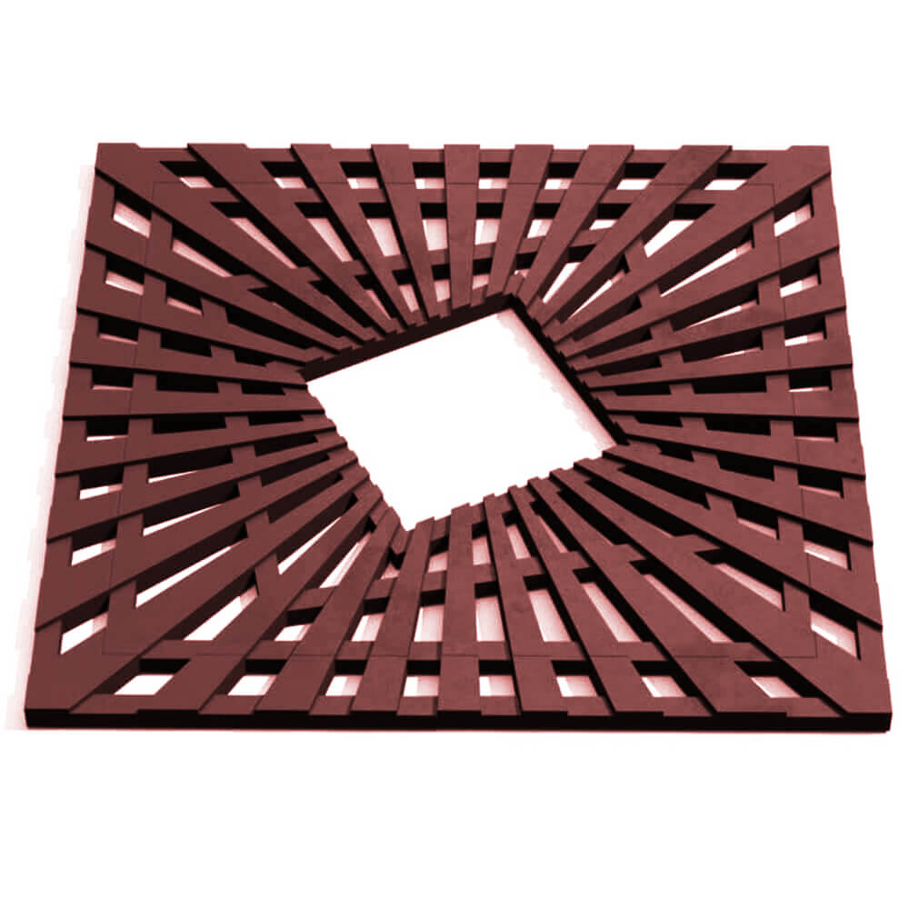 Приствольная решетка для дерева ZKING ATMOSPHERE 1.2х1.2м Коричневая Хабаровск фото