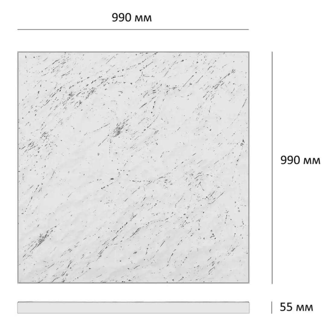 Шаговая плита STONE Светлая Галька 990х990х55мм в Хабаровске фото
