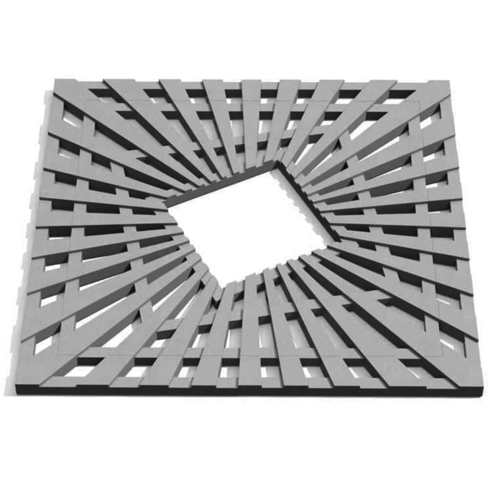 Приствольная решетка для дерева ZKING ATMOSPHERE 1.2х1.2м Серая Хабаровск фото