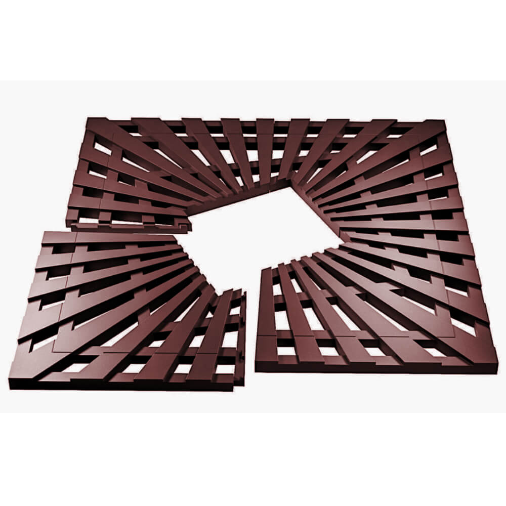 Приствольная решетка для дерева ZKING ATMOSPHERE 1.2х1.2м Коричневая в Хабаровске фото