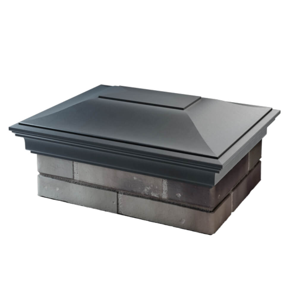 Колпак Zking Монблан Серый на столб 2х1.5 кирпича (515х385мм) в Хабаровске фото