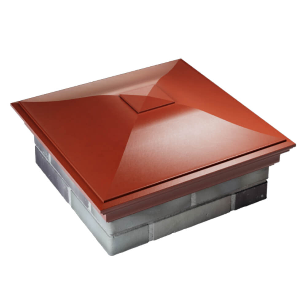 Колпак Zking Монблан Красный на столб 2х2 кирпича (515х515мм) Хабаровск фото