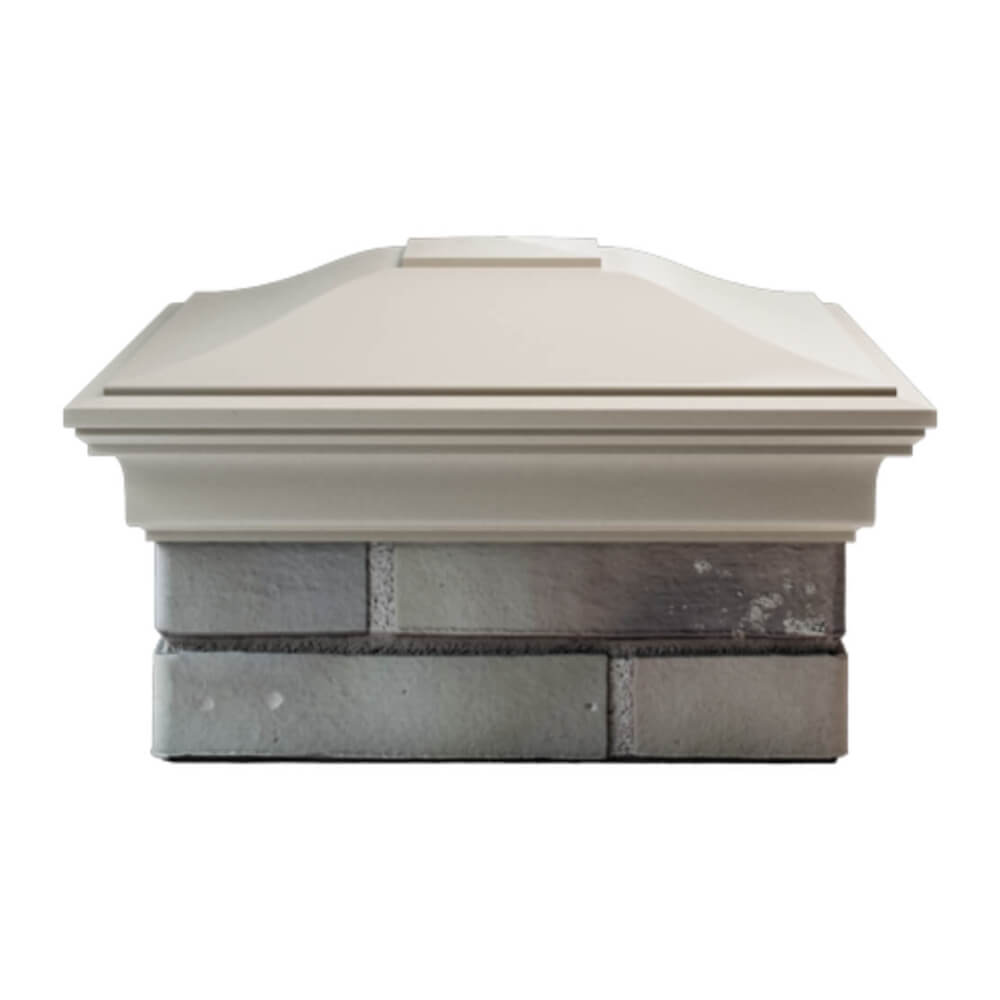 Колпак Zking Монблан Бежевый на столб 1.5х1.5 еврокирпича 0.7НФ (355х355мм) Хабаровск фото