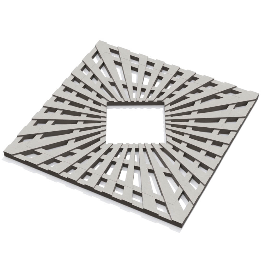 Приствольная решетка для дерева ZKING ATMOSPHERE 1.2х1.2м Бежевая в Хабаровске фото