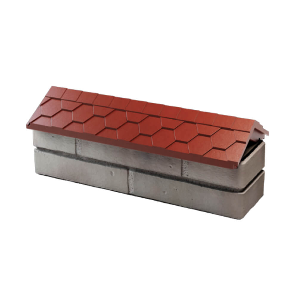 Парапет Zking Эверест Красный с посадкой на 0.5 кирпича (130мм) в Хабаровске фото