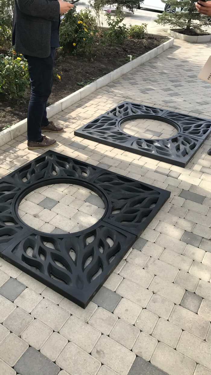 Приствольная решетка для дерева ZKING CRUST 1.2х1.2м Черная в Хабаровске фото