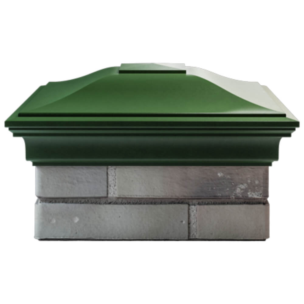 Колпак Zking Монблан Зеленый на столб 1.5х1.5 кирпича (385х385мм) Хабаровск фото