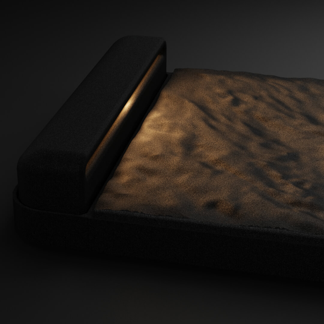 LED Светильник для шаговой плиты STONE Черный Сланец 330х75х98мм Хабаровск фото