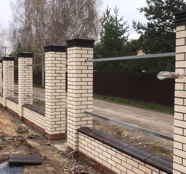 Колпак Zking Бона ХайТек Коричневый на столб 1.5х1.5 кирпича (385х385мм) в Хабаровске фото