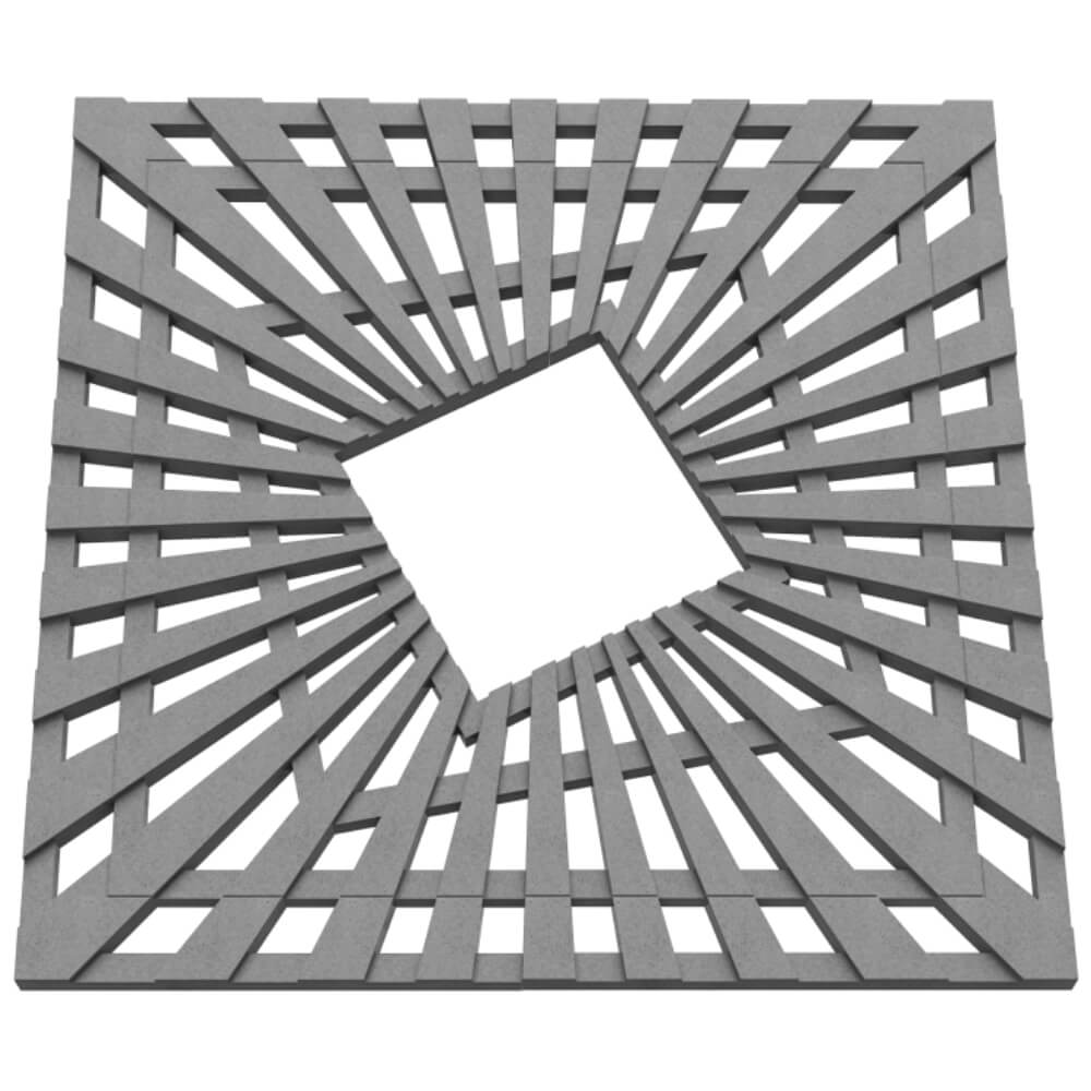 Приствольная решетка для дерева ZKING ATMOSPHERE 1.2х1.2м Серая в Хабаровске фото