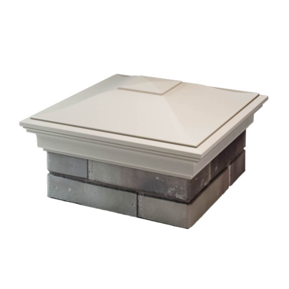 Колпак Zking Монблан Бежевый на столб 1.5х1.5 еврокирпича 0.7НФ (355х355мм) в Хабаровске фото