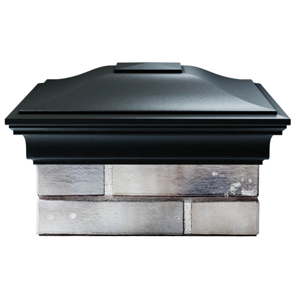 Колпак Zking Монблан Черный на столб 1.5х1.5 кирпича (385х385мм) Хабаровск фото