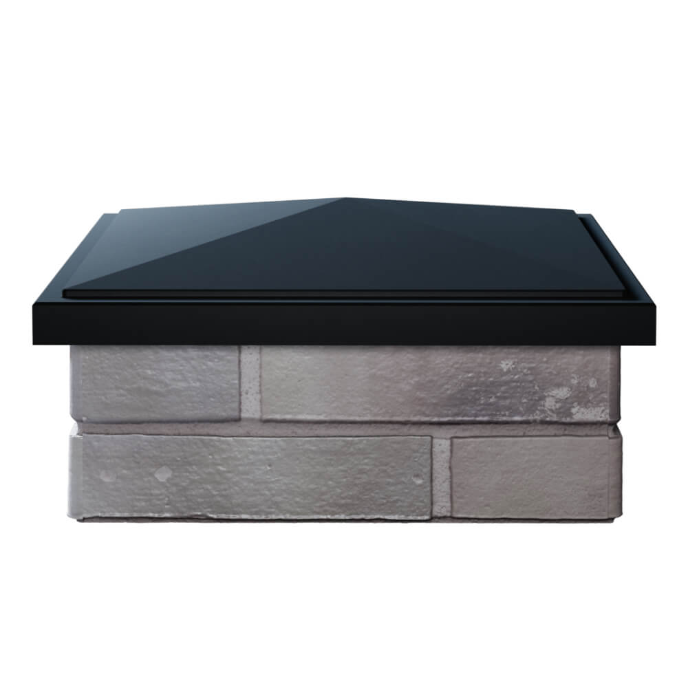 Колпак Zking БонаМоно Черный на столб 1.5х1.5 кирпича (385х385, 400х400мм) Хабаровск фото