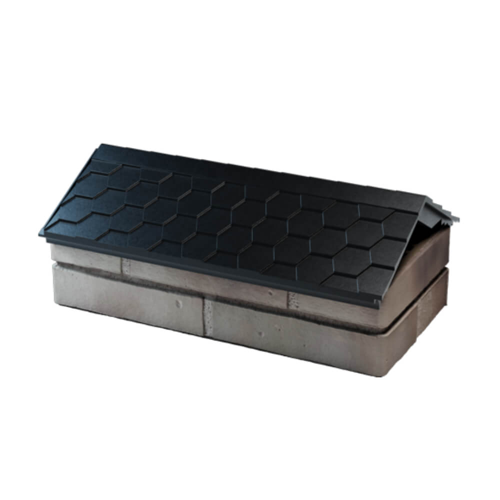 Парапет Zking Эверест Черный с посадкой на 1 кирпич (200/225/255мм) в Хабаровске фото