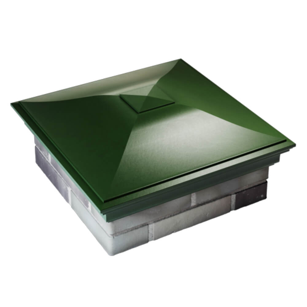 Колпак Zking Монблан Зеленый на столб 2х2 кирпича (515х515мм) Хабаровск фото