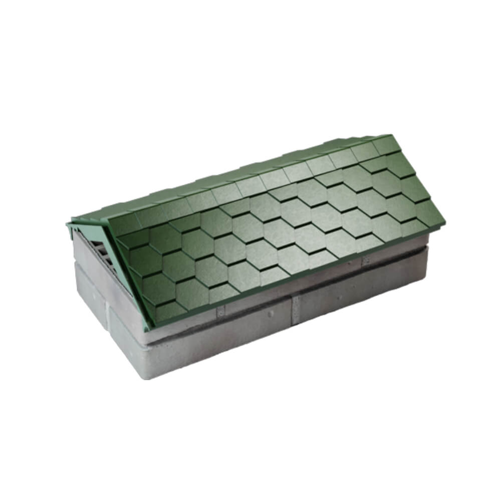 Парапет Zking Эверест Зеленый с посадкой на 1 кирпич (200/225/255мм) в Хабаровске фото