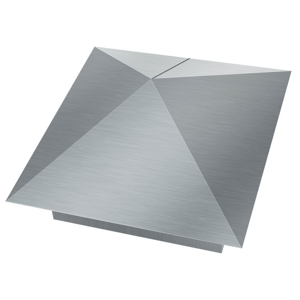 Колпак металлический 380х380мм оцинкованный заборный Хабаровск фото