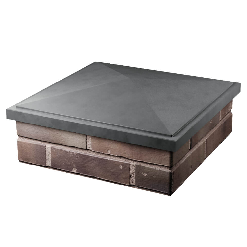 Колпак Zking БонаМоно Серый на столб 2х2 кирпича (515х515, 530х530мм) в Хабаровске фото