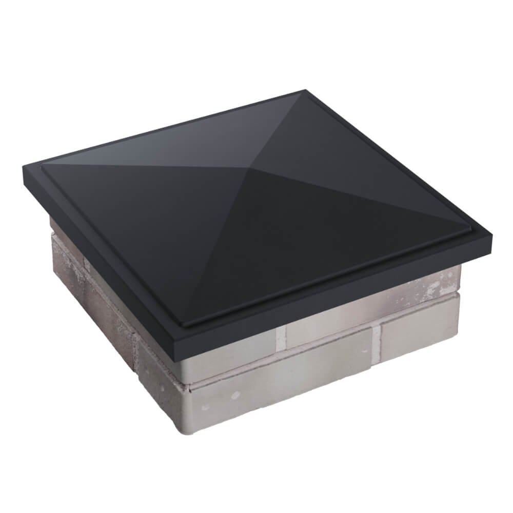 Колпак Zking БонаМоно Серый на столб 1.5х1.5 кирпича (385х385, 400х400мм) в Хабаровске фото