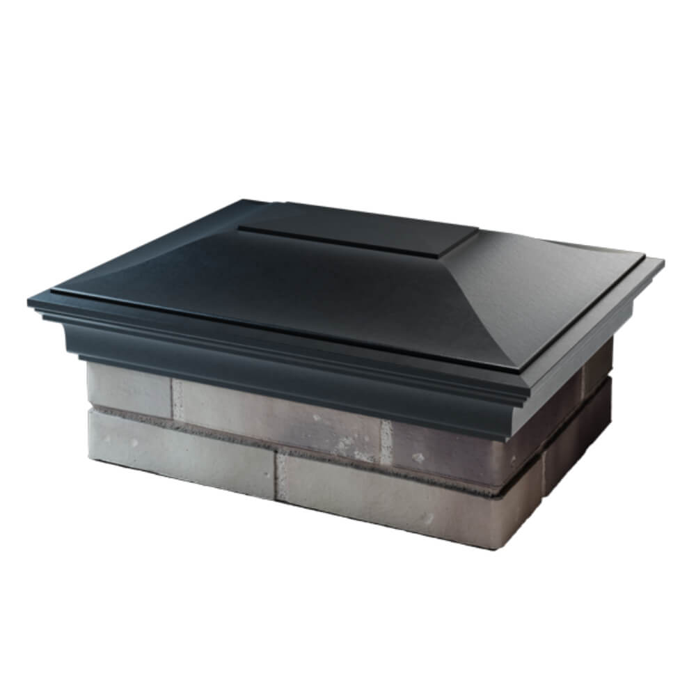 Колпак Zking Монблан Черный на столб 2х1.5 кирпича (515х385мм) в Хабаровске фото