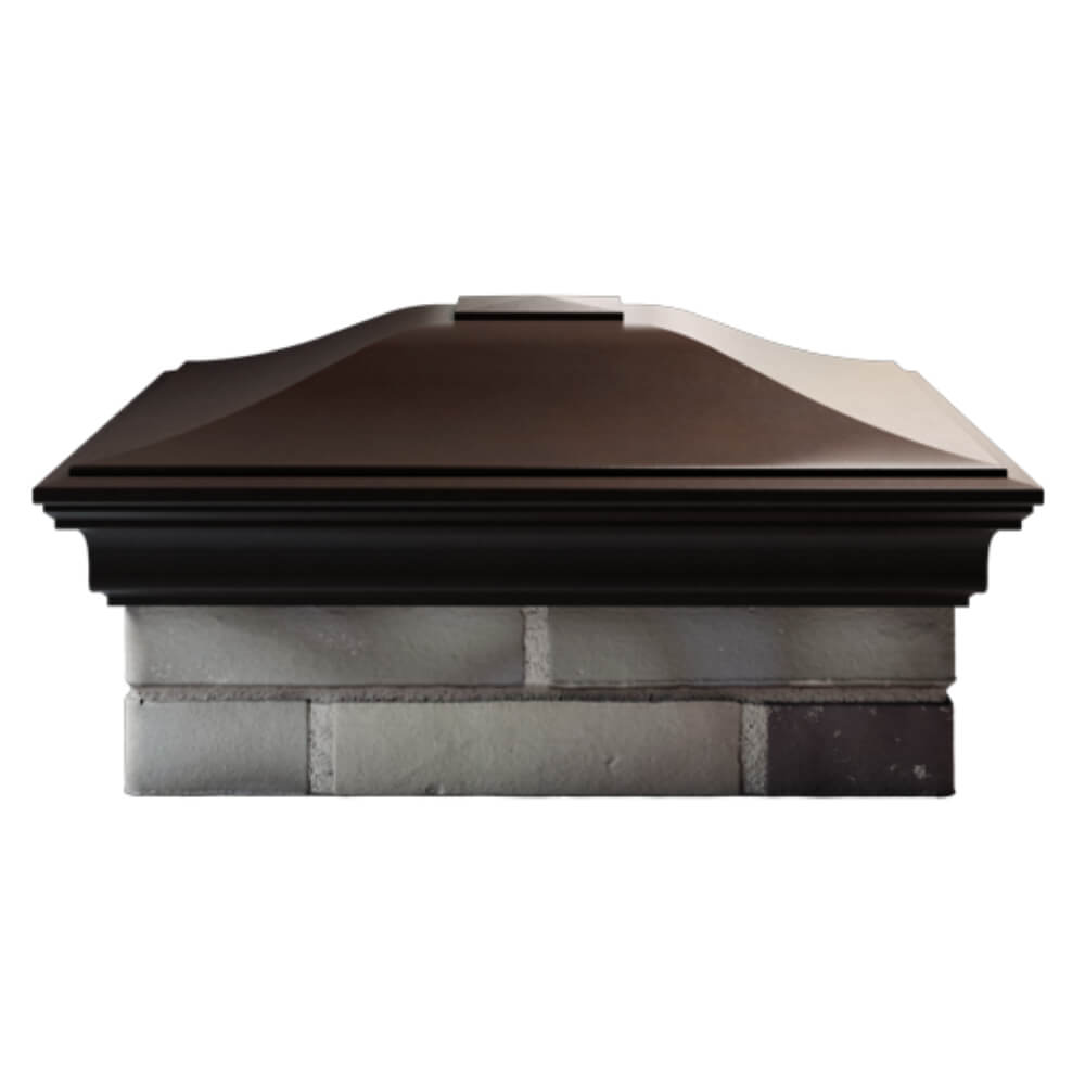 Колпак Zking Монблан Коричневый на столб 2х2 кирпича (515х515мм) в Хабаровске фото