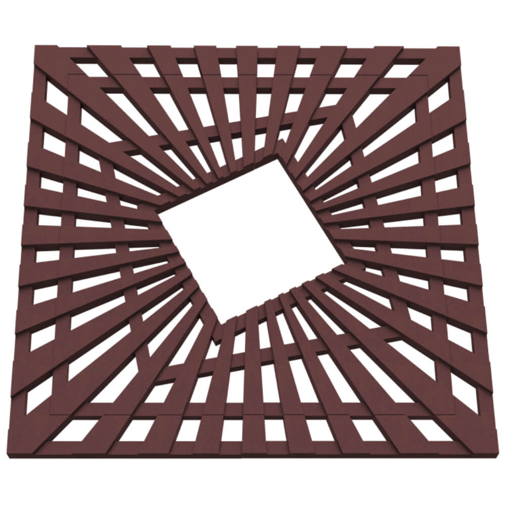 Приствольная решетка для дерева ZKING ATMOSPHERE 1.2х1.2м Коричневая в Хабаровске фото