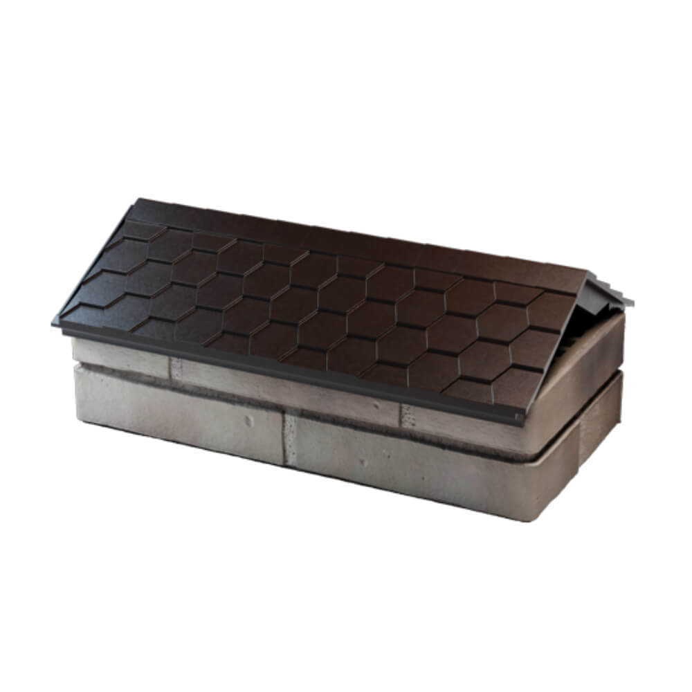 Парапет Zking Эверест Коричневый с посадкой на 1 кирпич (200/225/255мм) в Хабаровске фото