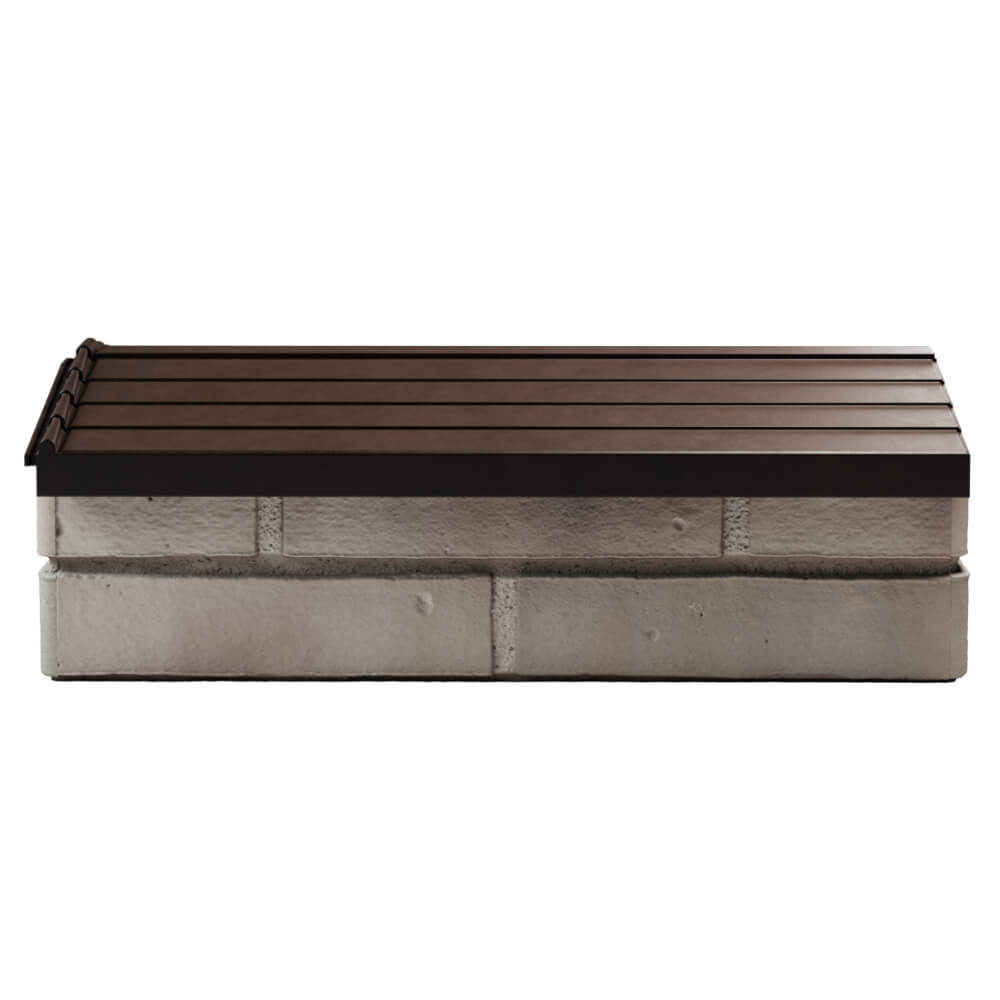 Парапет Zking Бона ХайТек Коричневый с посадкой на 1 кирпич (200/225/255мм) в Хабаровске фото