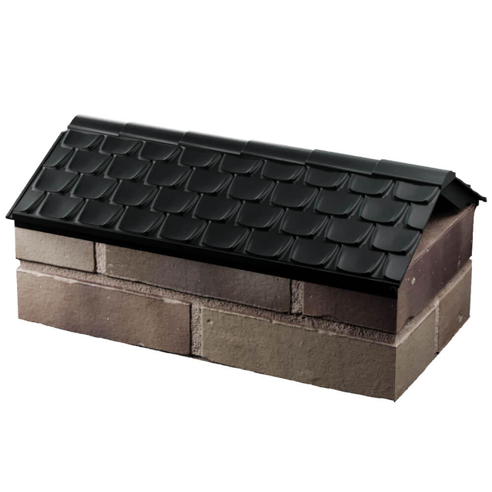 Парапет Zking Эльбрус Черный с посадкой на 1 кирпич (255мм) в Хабаровске фото