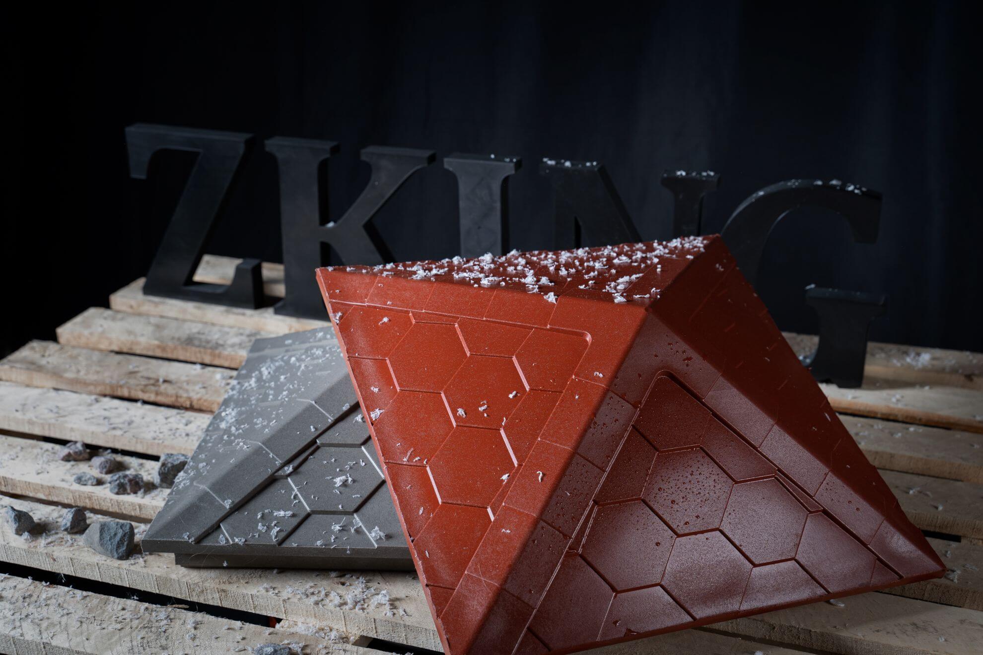 Колпак Zking Эверест Красный на столб 1.5х1.5 кирпича (390х390мм) в Хабаровске фото