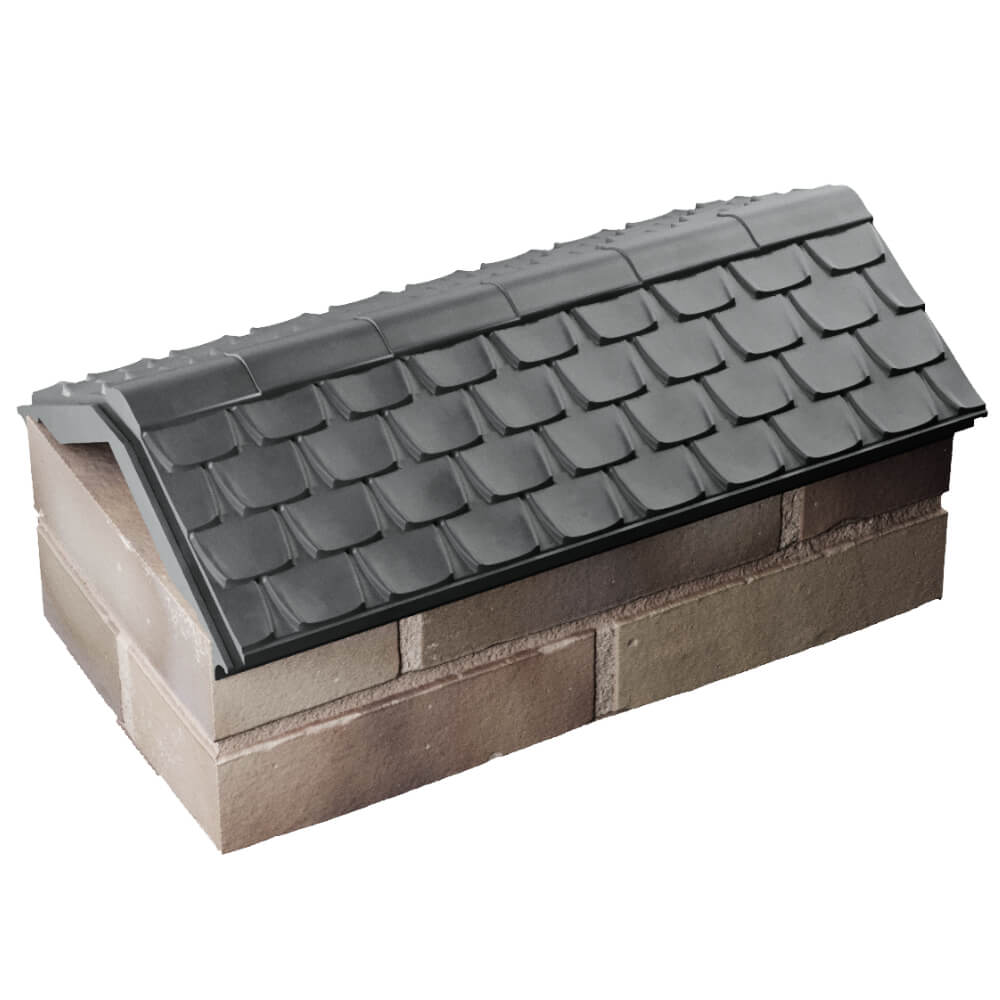 Парапет Zking Эльбрус Серый с посадкой на 1 кирпич (255мм) в Хабаровске фото