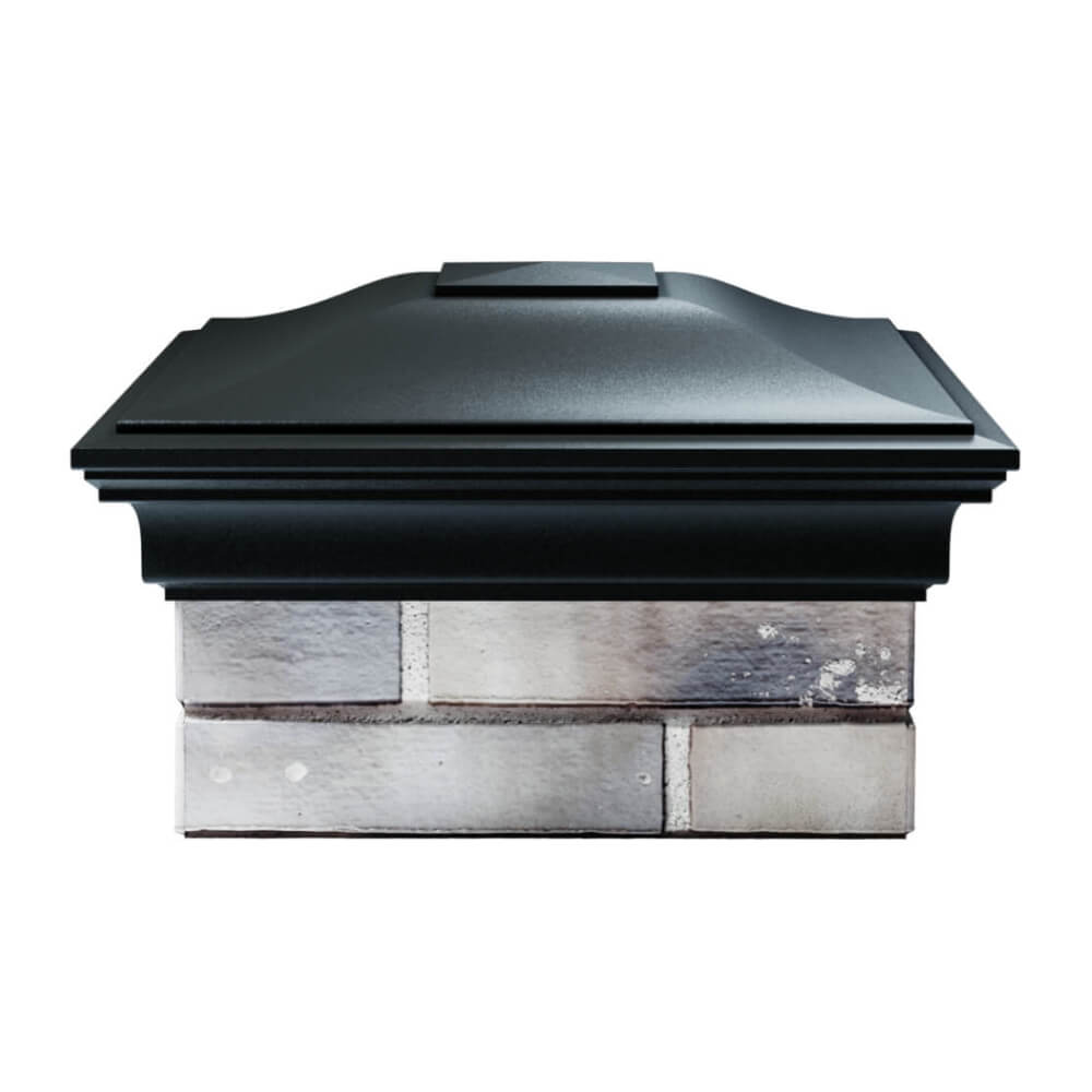 Колпак Zking Монблан Черный на столб 1.5х1.5 еврокирпича 0.7НФ (355х355мм) Хабаровск фото