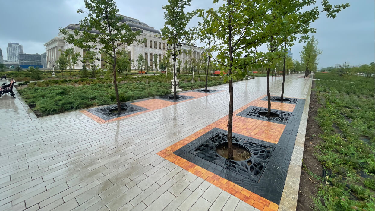 Приствольная решетка для дерева ZKING CRUST 1.2х1.2м Черная в Хабаровске фото