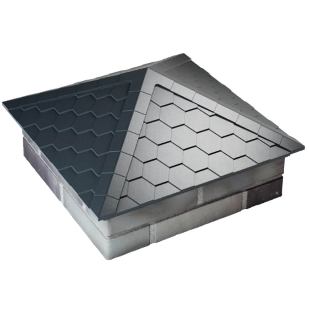 Колпак Zking Эверест Серый на столб 2х2 кирпича (535х535мм) Хабаровск фото