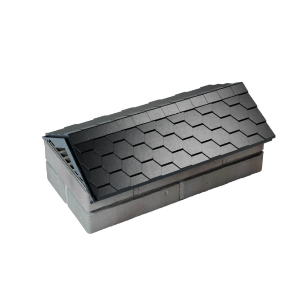 Парапет Zking Эверест Черный с посадкой на 1 кирпич (200/225/255мм) в Хабаровске фото