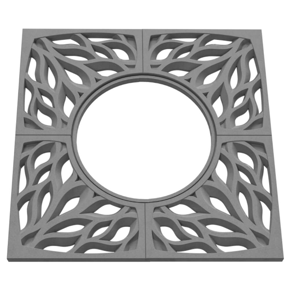 Приствольная решетка для дерева ZKING CRUST 1.2х1.2м Серая в Хабаровске фото