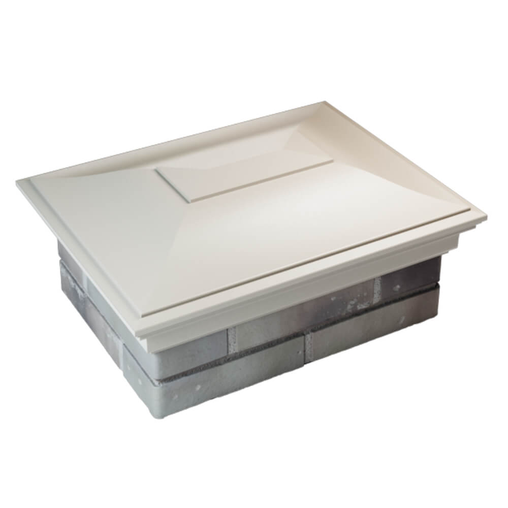 Колпак Zking Монблан Бежевый на столб 2х1.5 кирпича (515х385мм) Хабаровск фото