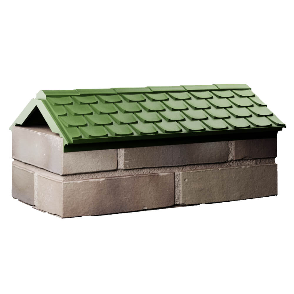Парапет Zking Эльбрус Зеленый с посадкой на 1 кирпич (255мм) Хабаровск фото