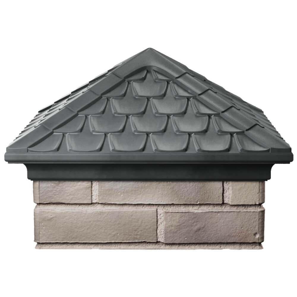 Колпак Zking Эльбрус Серый на столб 1.5х1.5 кирпича (385х385мм) Хабаровск фото