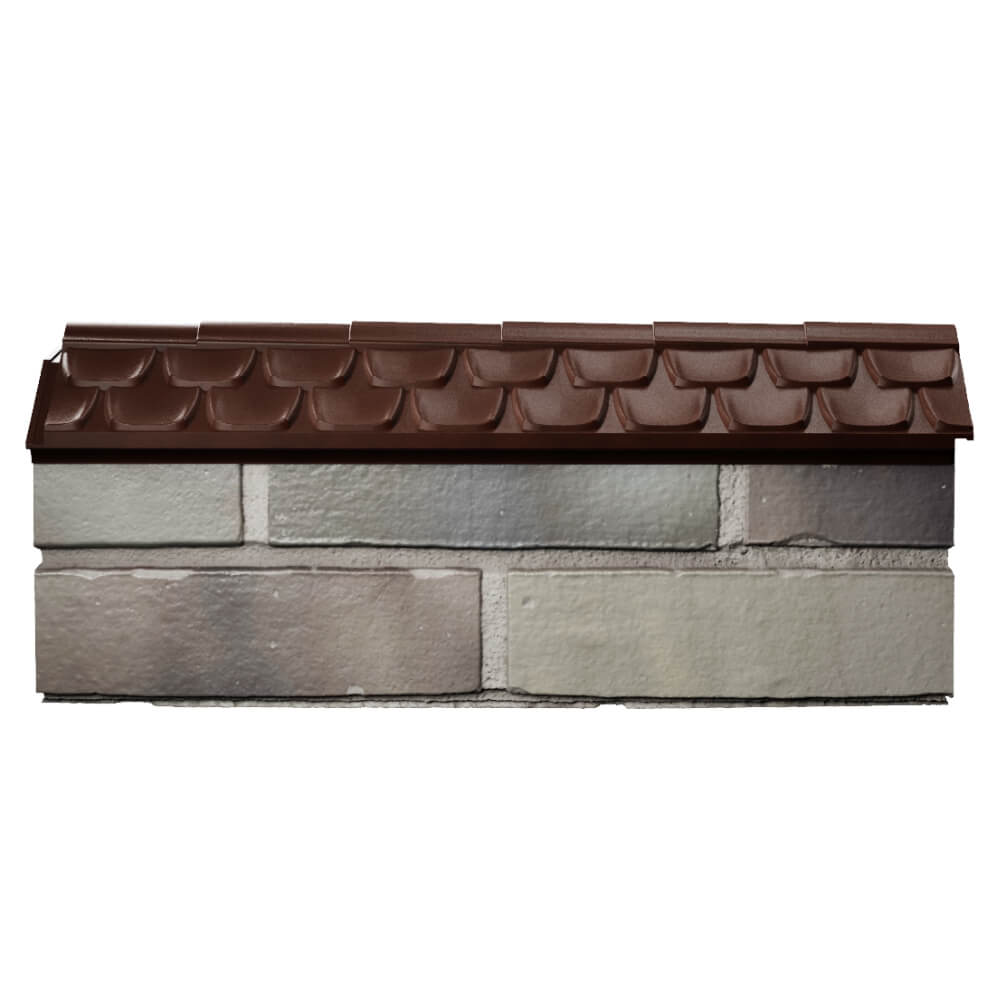 Парапет Zking Эльбрус Коричневый с посадкой на 0.5 кирпича (130мм) в Хабаровске фото
