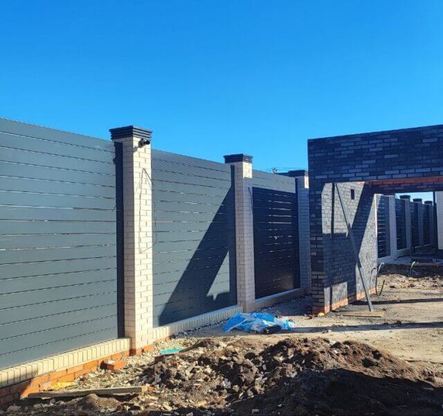 Колпак Zking Бона ХайТек Серый на столб 1.5х1.5 кирпича (385х385мм) в Хабаровске фото