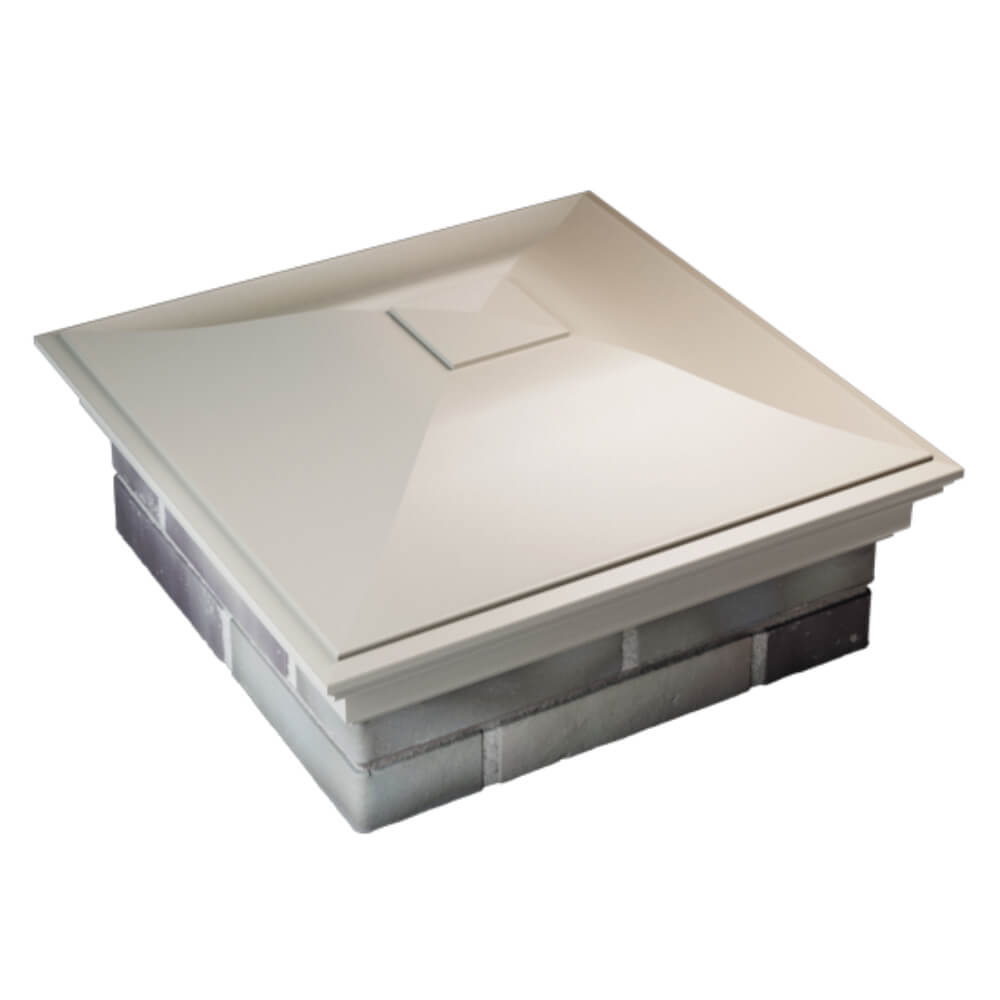 Колпак Zking Монблан Бежевый на столб 2х2 кирпича (515х515мм) Хабаровск фото