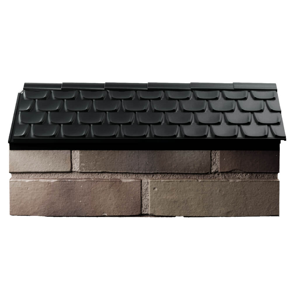 Парапет Zking Эльбрус Черный с посадкой на 1 кирпич (255мм) в Хабаровске фото