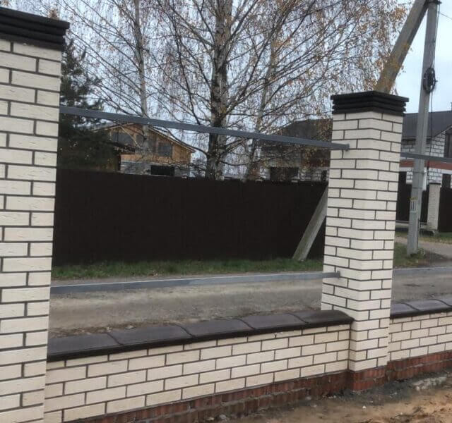 Колпак Zking Бона ХайТек Коричневый на столб 1.5х1.5 кирпича (385х385мм) в Хабаровске фото