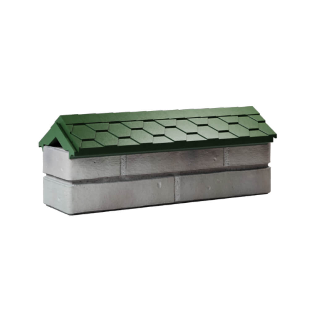 Парапет Zking Эверест Зеленый с посадкой на 0.5 кирпича (130мм) Хабаровск фото